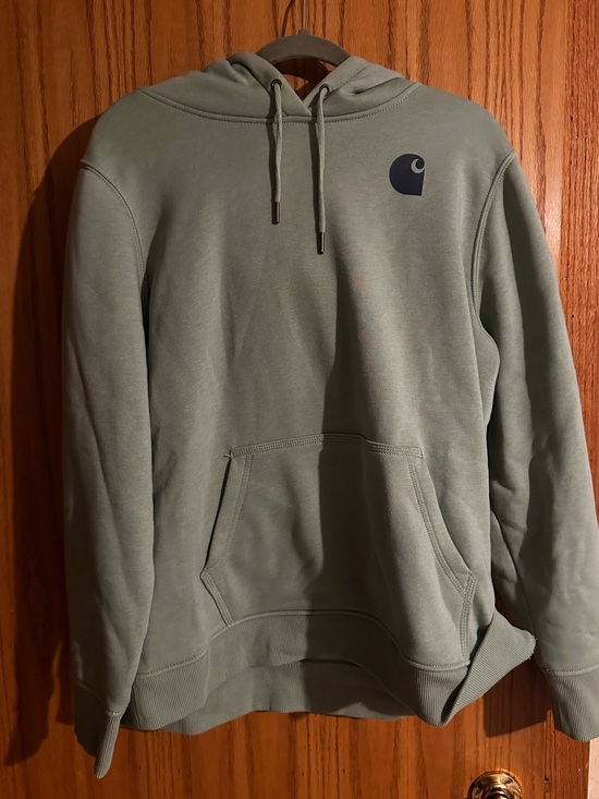 Carhartt Other - Carhartt Pullover Hoodie in Sage Green with Navy Logo
